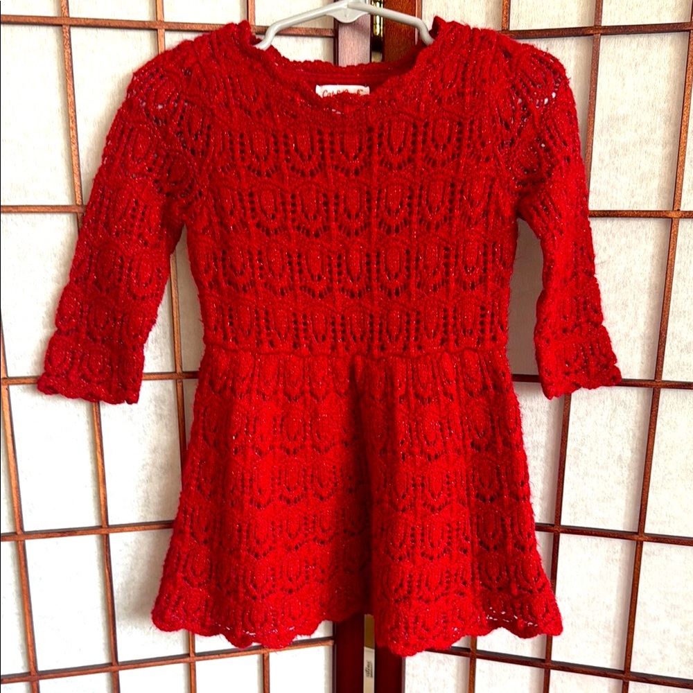 Cat & Jack Red  Dress, size 2T